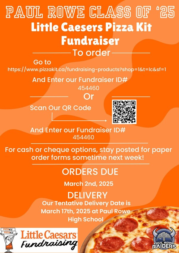 Little caesars pizza kit fundraiser for the class of 2025